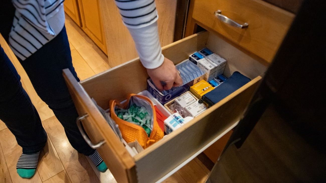 drawer of medicine